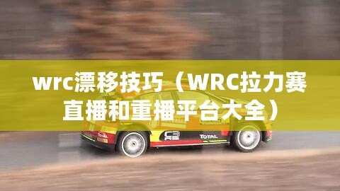 wrc漂移技巧（WRC拉力賽直播和重播平臺大全）