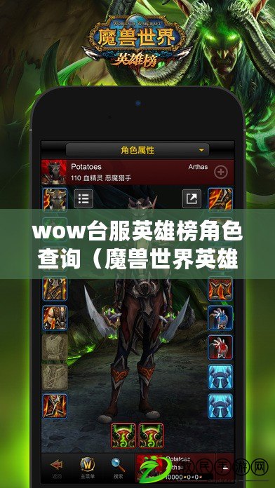 wow臺服英雄榜角色查詢（魔獸世界英雄榜查詢入口）