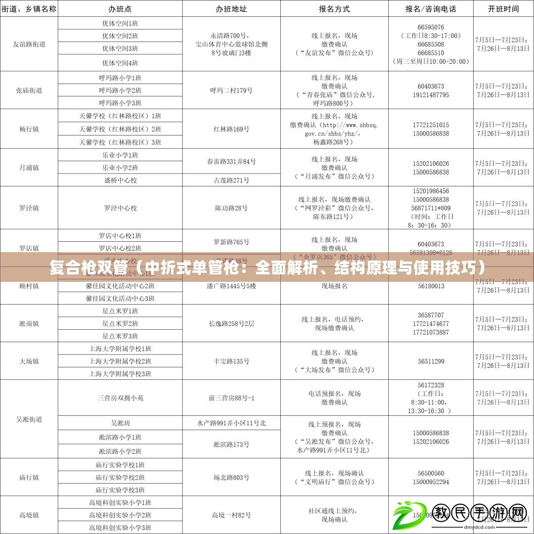 復合槍雙管（中折式單管槍：全面解析、結構原理與使用技巧）