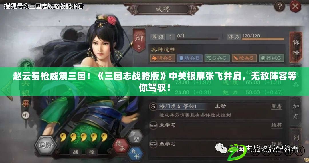 趙云蜀槍威震三國！《三國志戰略版》中關銀屏張飛并肩，無敵陣容等你駕馭！