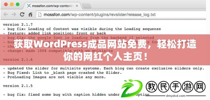 獲取WordPress成品網站免費，輕松打造你的網紅個人主頁！