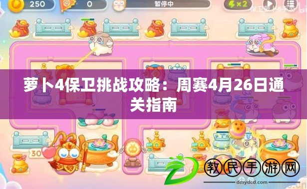蘿卜4保衛挑戰攻略：周賽4月26日通關指南
