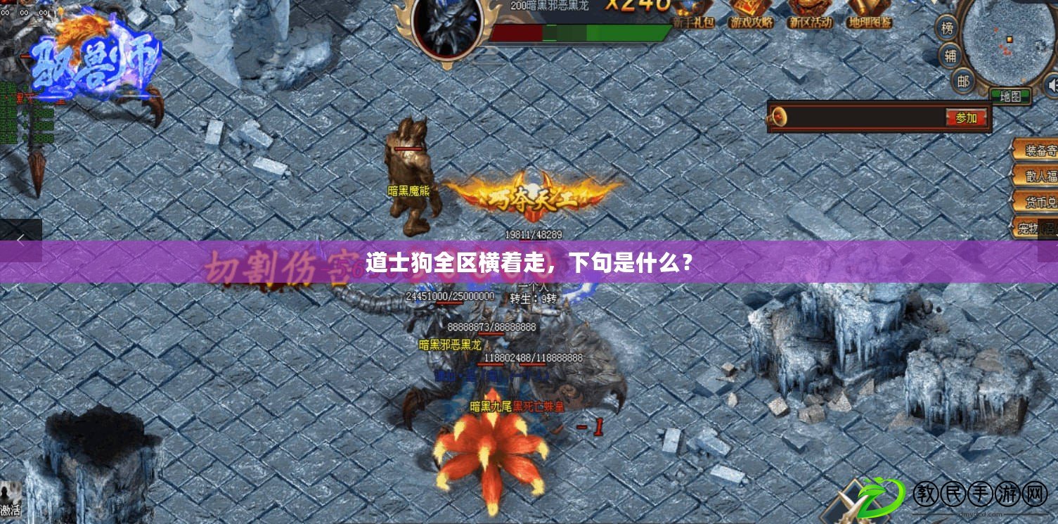 道士狗全區橫著走，下句是什么？