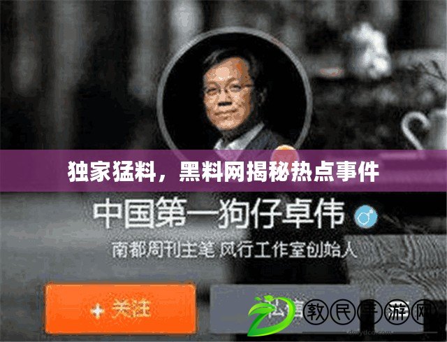 獨家猛料，黑料網揭秘熱點事件