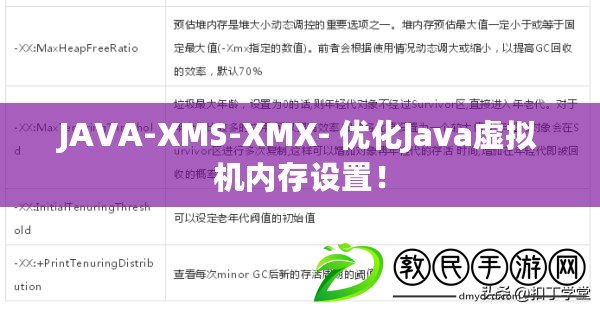 JAVA-XMS-XMX- 優化Java虛擬機內存設置！