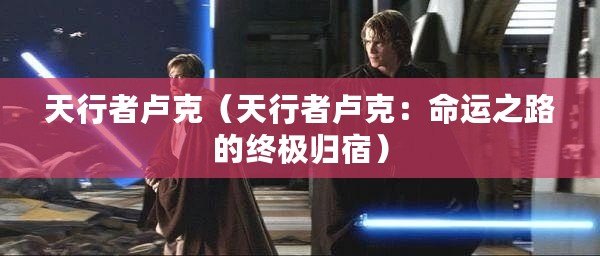 天行者盧克(天行者盧克:命運之路的終極歸宿) 天行者盧克(天行者盧克:命運之路的終極歸宿)