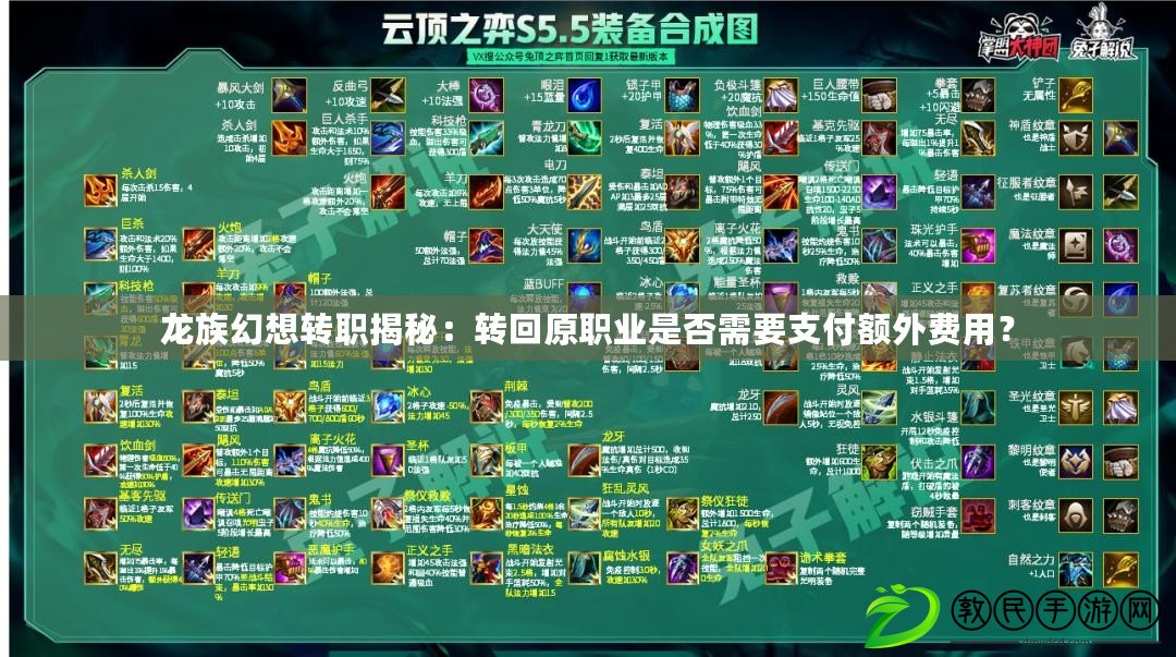 龍族幻想轉職揭秘：轉回原職業是否需要支付額外費用？