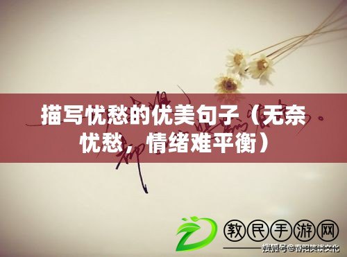 描寫憂愁的優美句子（無奈憂愁，情緒難平衡）