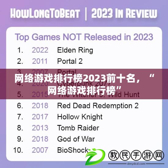 網絡游戲排行榜2023前十名，“網絡游戲排行榜”