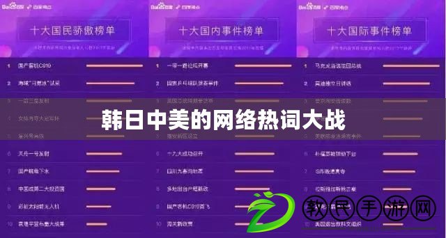 韓日中美的網絡熱詞大戰 韓日中美的網絡熱詞大戰