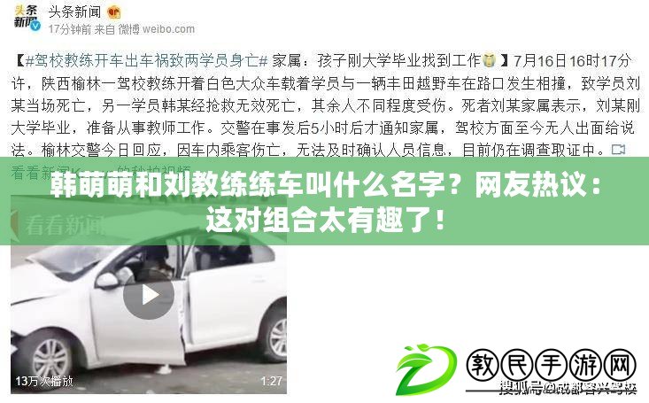 韓萌萌和劉教練練車叫什么名字？網友熱議：這對組合太有趣了！