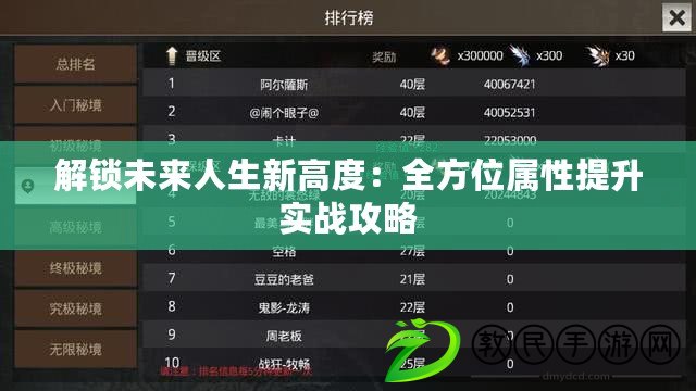 解鎖未來人生新高度：全方位屬性提升實戰攻略