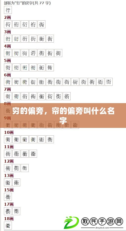 窮的偏旁，簾的偏旁叫什么名字