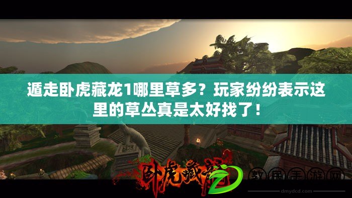 遁走臥虎藏龍1哪里草多？玩家紛紛表示這里的草叢真是太好找了！