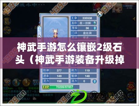 神武手游怎么鑲嵌2級石頭（神武手游裝備升級掉段規則 兩種寶石）