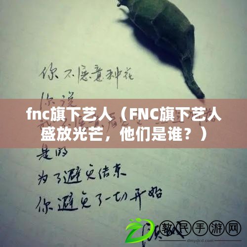 fnc旗下藝人（FNC旗下藝人盛放光芒，他們是誰？）