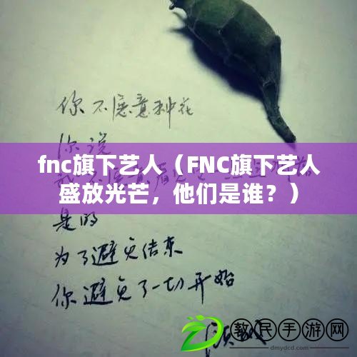 fnc旗下藝人（FNC旗下藝人盛放光芒，他們是誰？）
