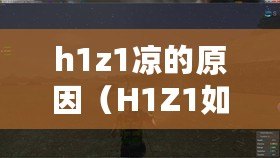 h1z1涼的原因（H1Z1如今仍可暢玩嗎？）