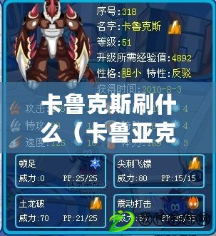 卡魯克斯刷什么（卡魯亞克聲望提升攻略大揭秘?。? title=