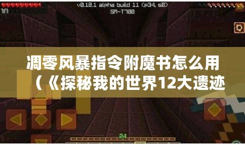 凋零風暴指令附魔書怎么用（《探秘我的世界12大遺跡指令，揭開隱藏的寶藏與謎團》）