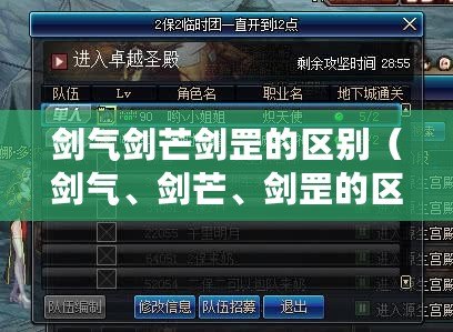 劍氣劍芒劍罡的區別（劍氣、劍芒、劍罡的區別及特點）