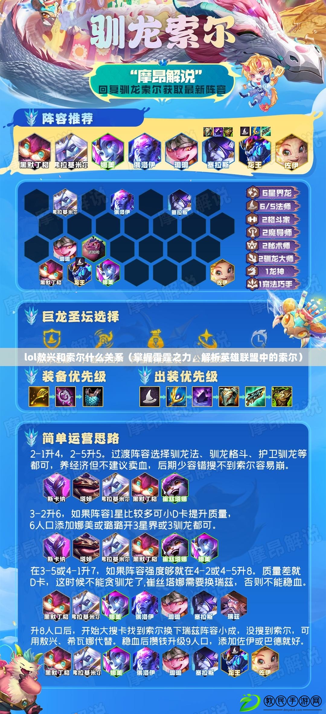 lol敖興和索爾什么關系（掌握雷霆之力，解析英雄聯盟中的索爾）