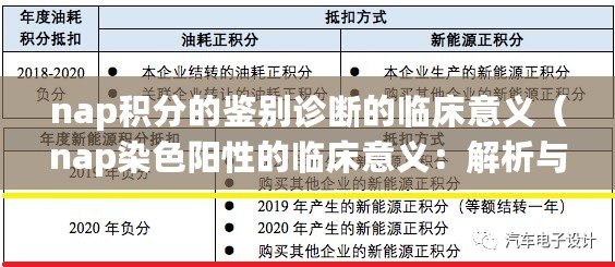 nap積分的鑒別診斷的臨床意義(nap染色陽性的臨床意義:解析與應用) nap積分的鑒別診斷的臨床意義(nap染色陽性的臨床意義:解析與應用)