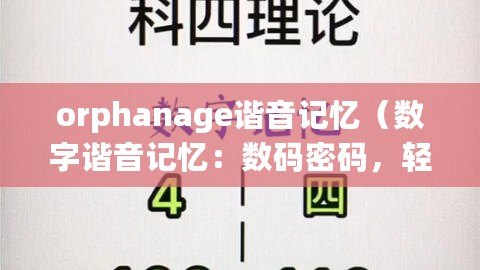 orphanage諧音記憶（數字諧音記憶：數碼密碼，輕松記憶?。? title=