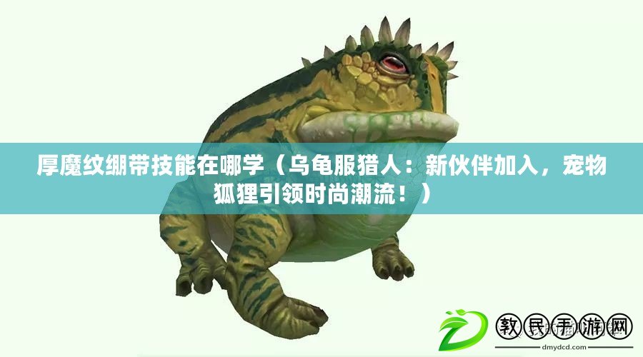 厚魔紋繃帶技能在哪學（烏龜服獵人：新伙伴加入，寵物狐貍引領時尚潮流?。? title=