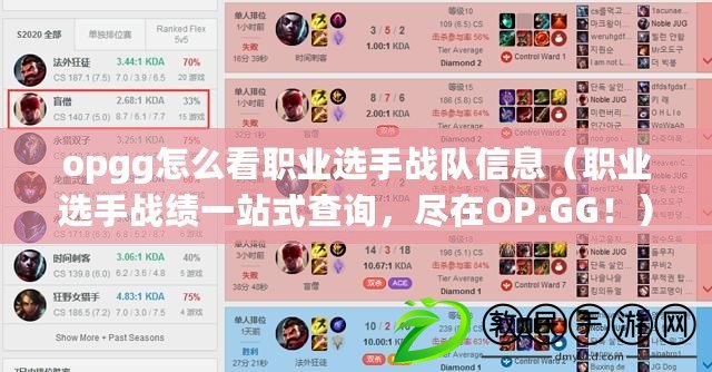 opgg怎么看職業選手戰隊信息（職業選手戰績一站式查詢，盡在OP.GG?。? title=