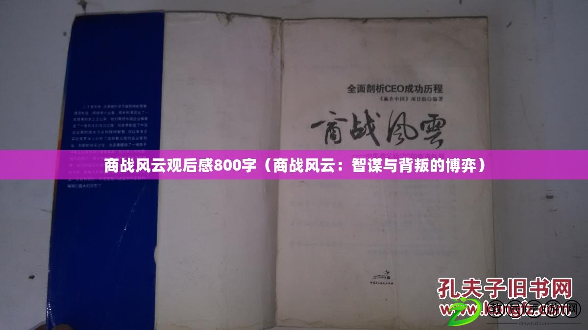 商戰風云觀后感800字(商戰風云:智謀與背叛的博弈) 商戰風云觀后感800字(商戰風云:智謀與背叛的博弈)