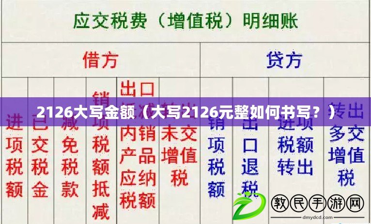 2126大寫金額（大寫2126元整如何書寫？）