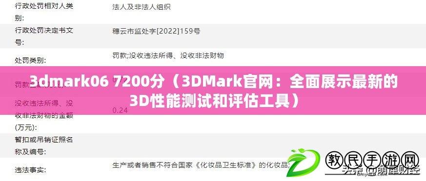 3dmark06 7200分(3DMark官網:全面展示最新的3D性能測試和評估工具) 3dmark06 7200分(3DMark官網:全面展示最新的3D性能測試和評估工具)