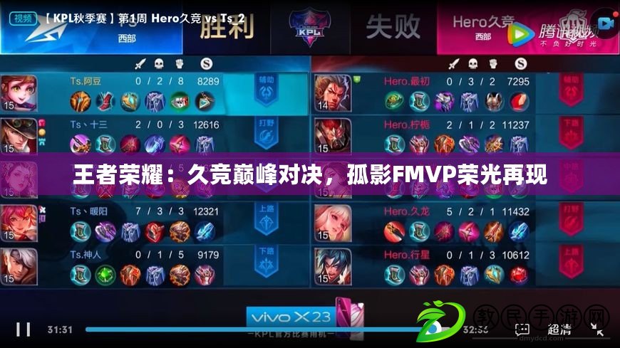 王者榮耀：久競巔峰對決，孤影FMVP榮光再現