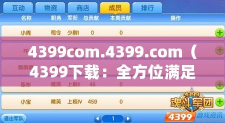 4399com.4399.com（4399下載：全方位滿足你的游戲需求，暢享無限樂趣?。? title=