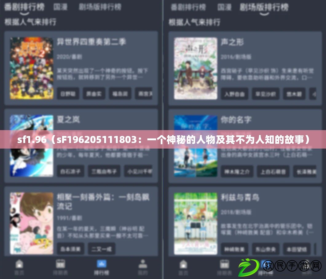 sf1.96（sF196205111803：一個神秘的人物及其不為人知的故事）