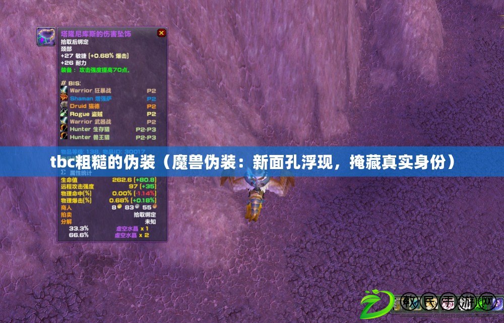 tbc粗糙的偽裝（魔獸偽裝：新面孔浮現，掩藏真實身份）