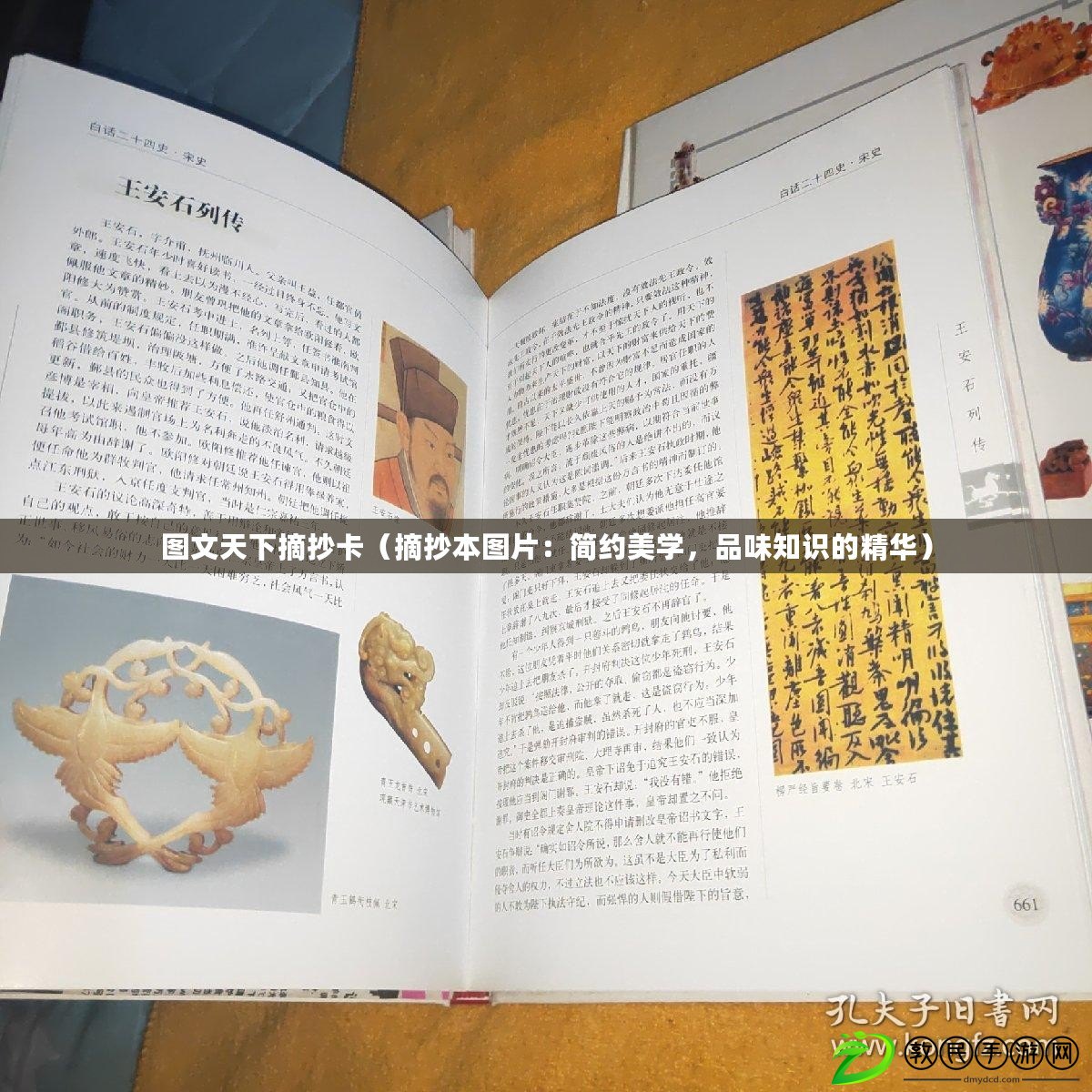 圖文天下摘抄卡（摘抄本圖片：簡約美學，品味知識的精華）