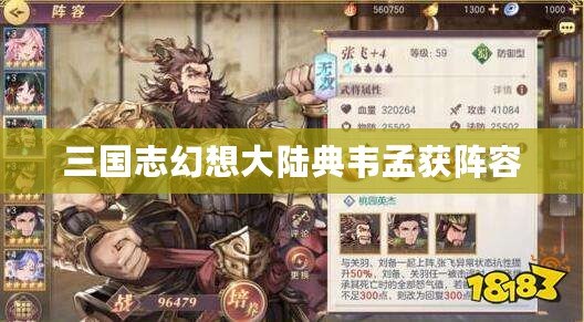 三國志幻想大陸典韋孟獲陣容 三國志幻想大陸典韋孟獲陣容